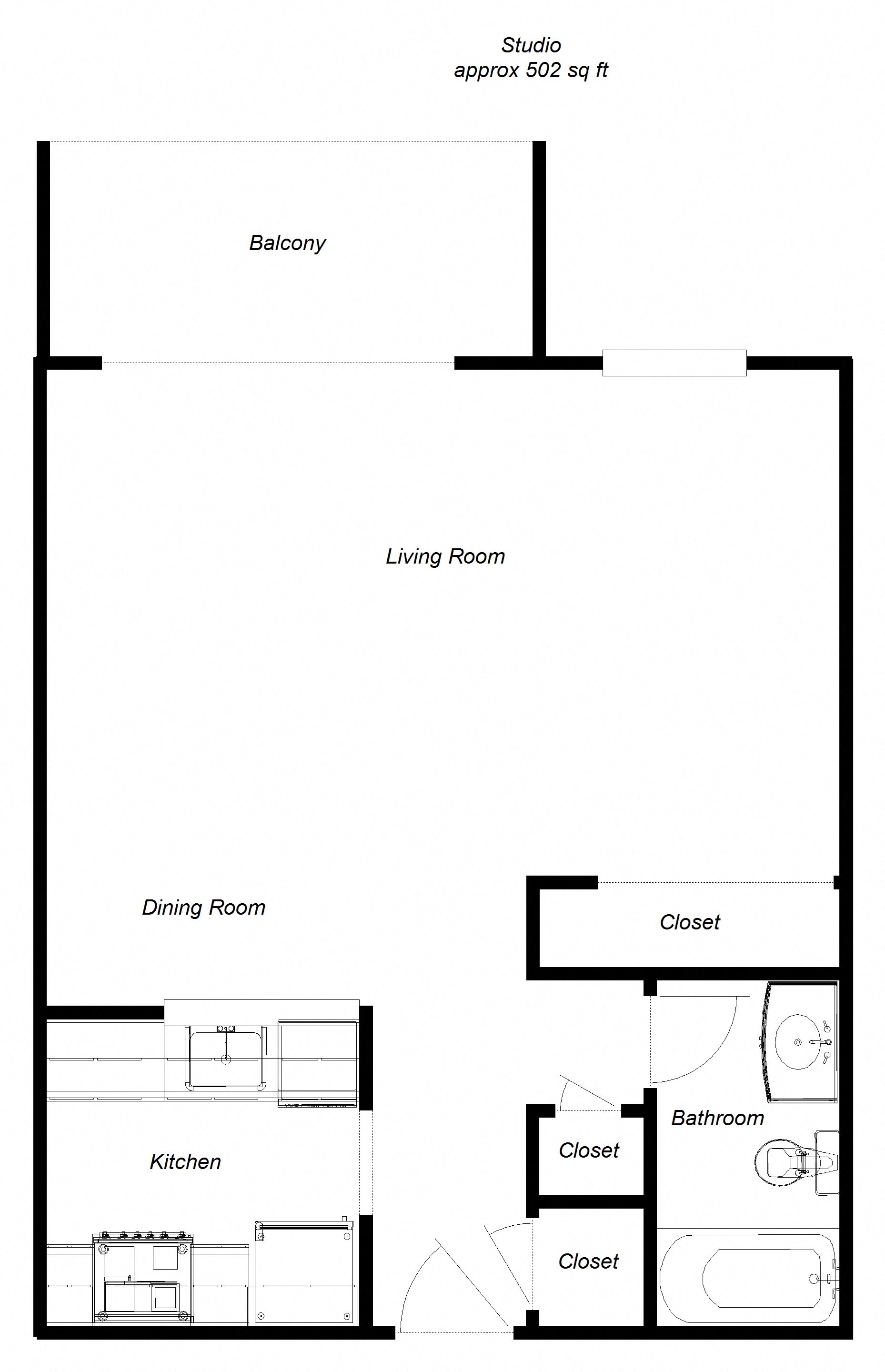 Floor Plans of Oakview Apartments in San Mateo, CA